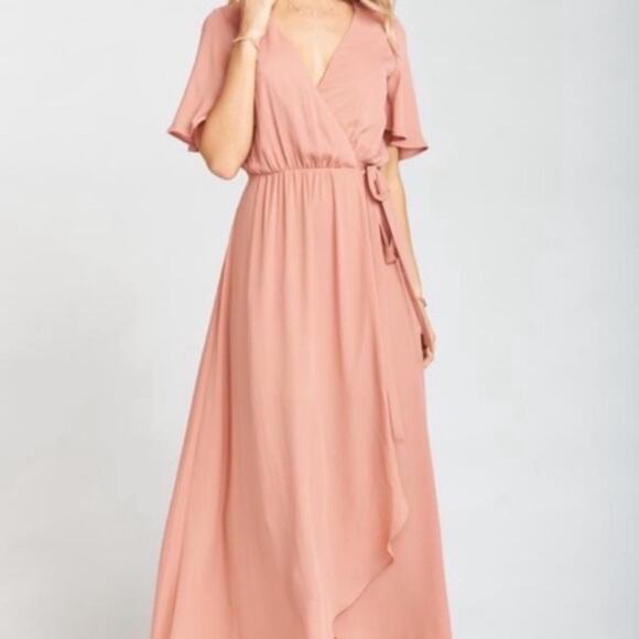 Show Me Your Mumu Sophia Wrap Dress Rustic Mauve XX-Small NWOT - Picture 4 of 8